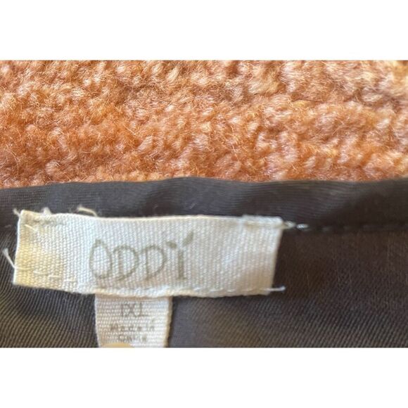 ODDY EMBROIDERED WAIST TIE CUPRO BLEND BLACK WOMEN LONG SLEEVE BLOUSE XL - Picture 2 of 7